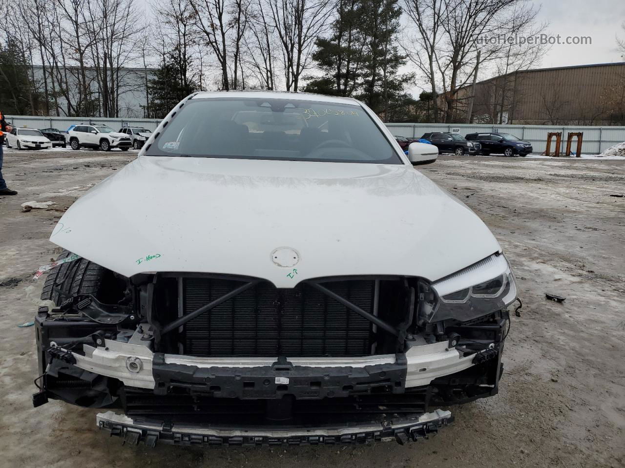 2019 Bmw 540 Xi White vin: WBAJE7C50KWW12640