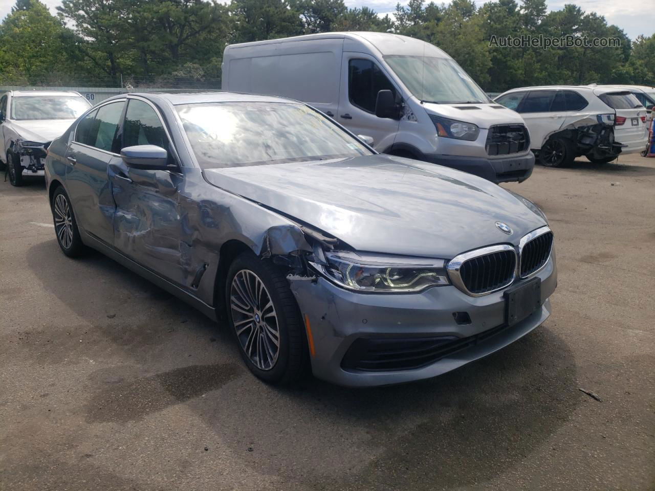 2019 Bmw 540 Xi Silver vin: WBAJE7C50KWW33097