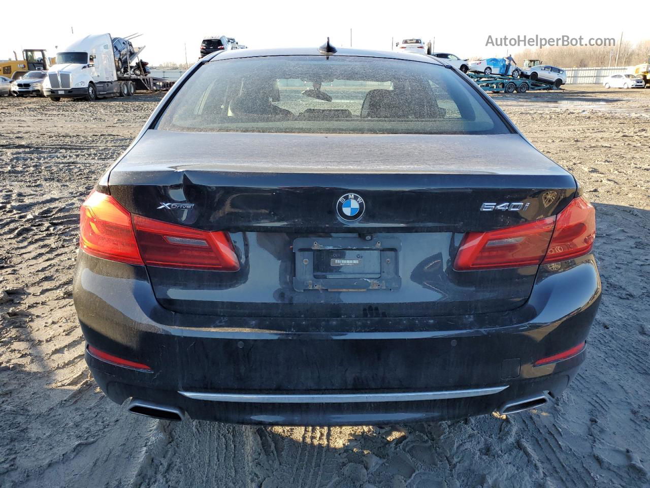 2018 Bmw 540 Xi Black vin: WBAJE7C51JWD52377