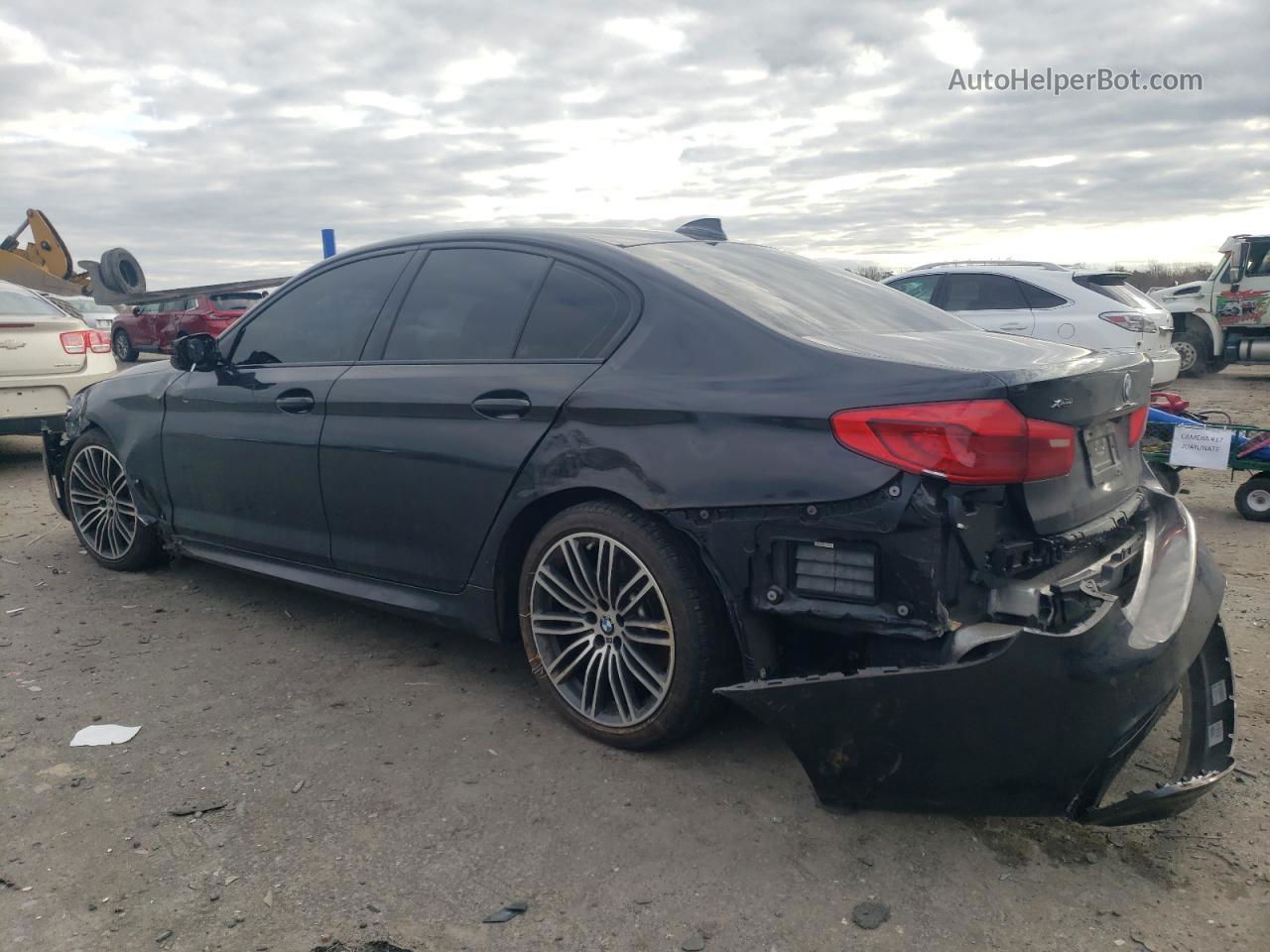 2019 Bmw 540 Xi Black vin: WBAJE7C52KG892717