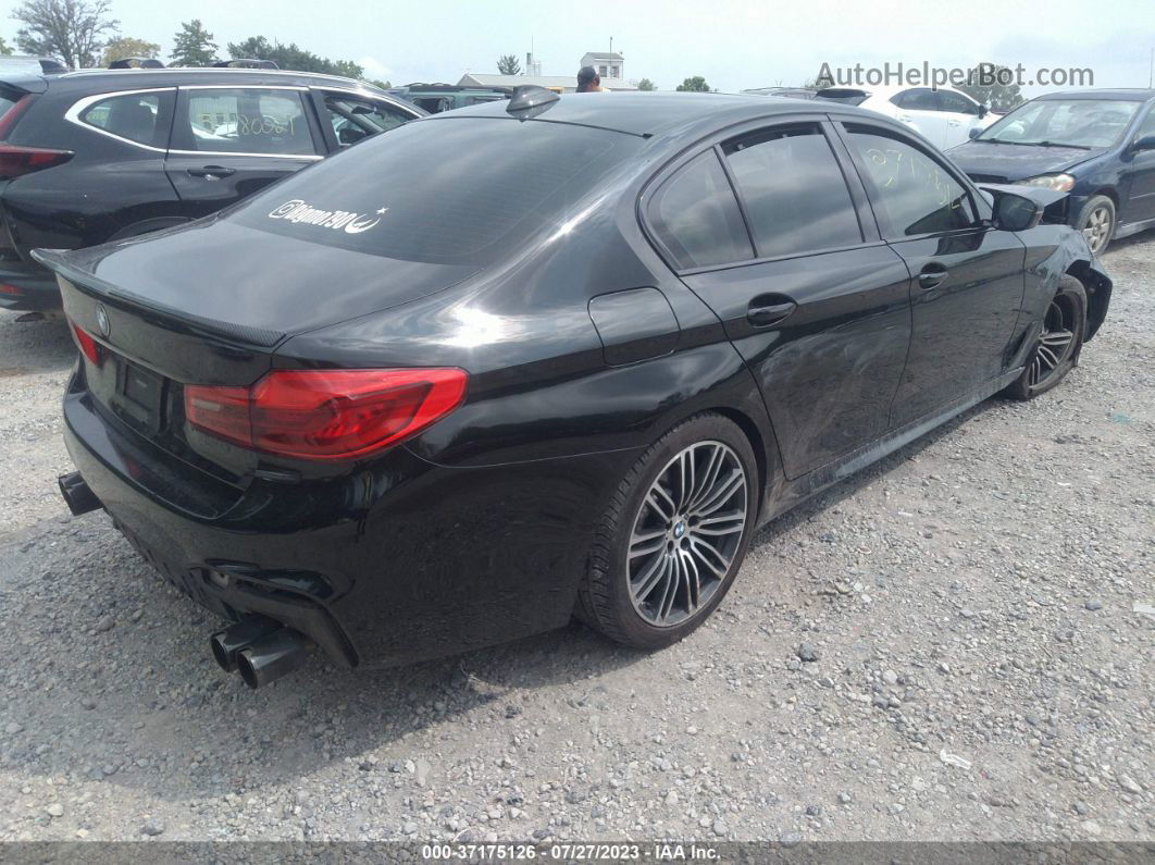 2019 Bmw 5 Series 540i Xdrive Black vin: WBAJE7C52KWW06063