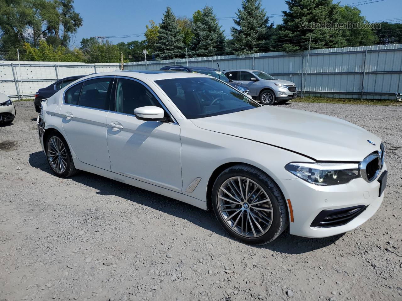 2019 Bmw 540 Xi White vin: WBAJE7C53KWW12860