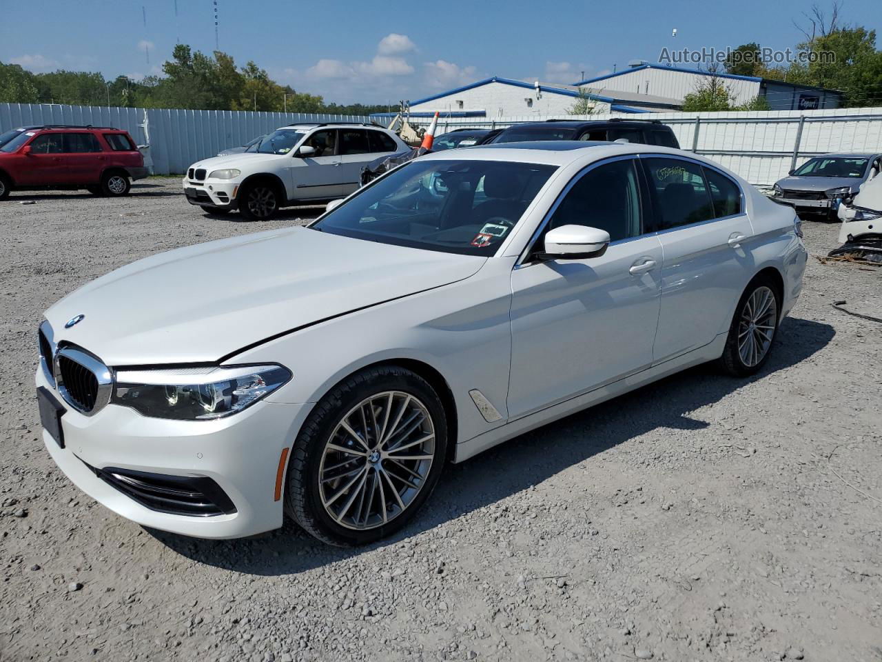 2019 Bmw 540 Xi White vin: WBAJE7C53KWW12860