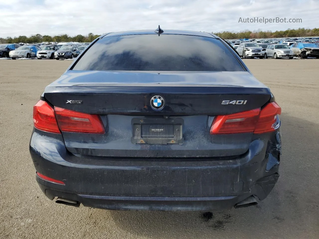 2018 Bmw 540 Xi Blue vin: WBAJE7C54JWD52728