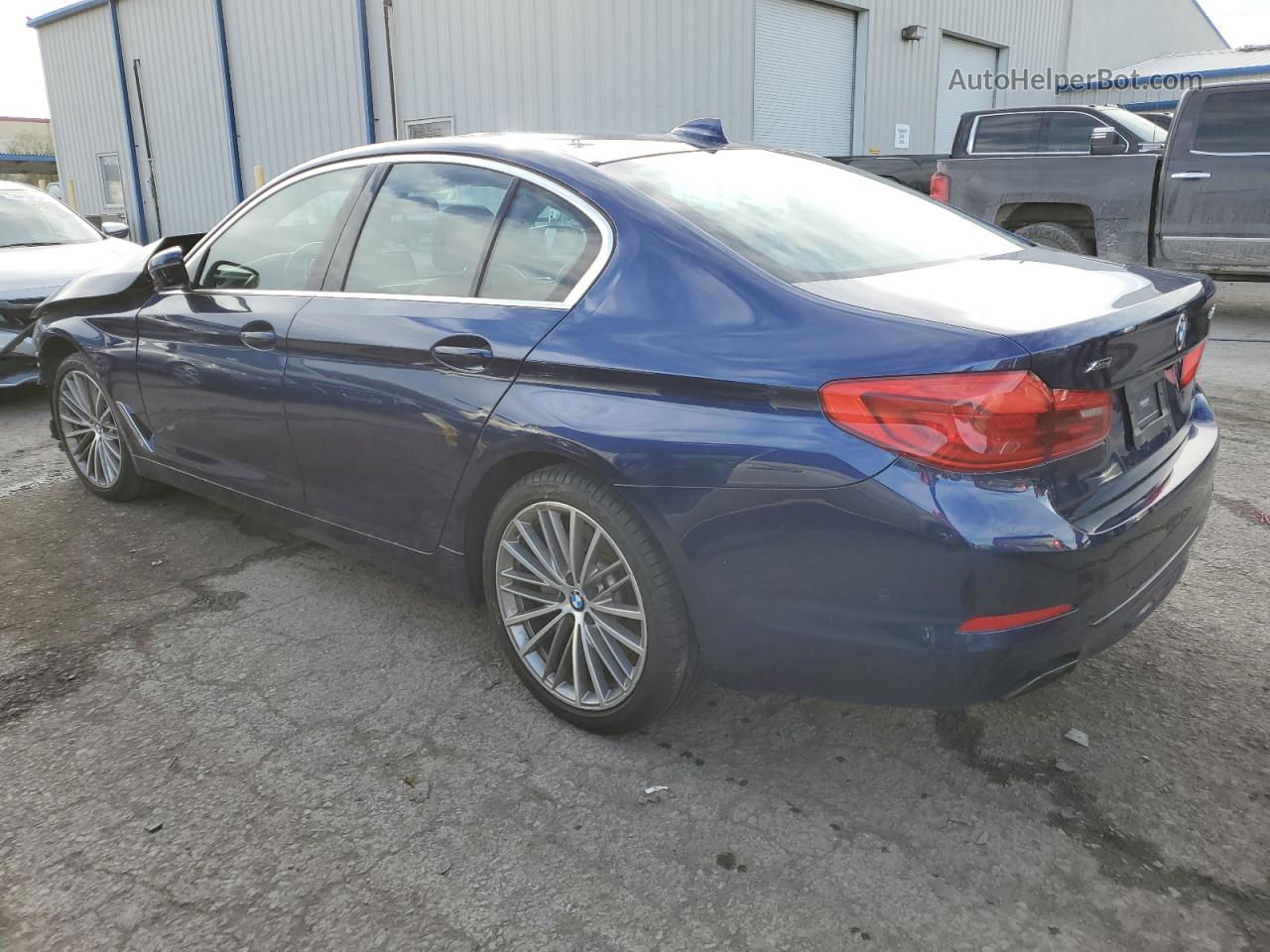 2019 Bmw 540 Xi Blue vin: WBAJE7C55KWD55705