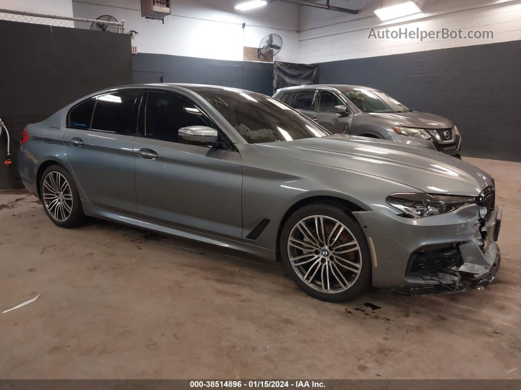 2019 Bmw 540i Xdrive Gray vin: WBAJE7C55KWD55784