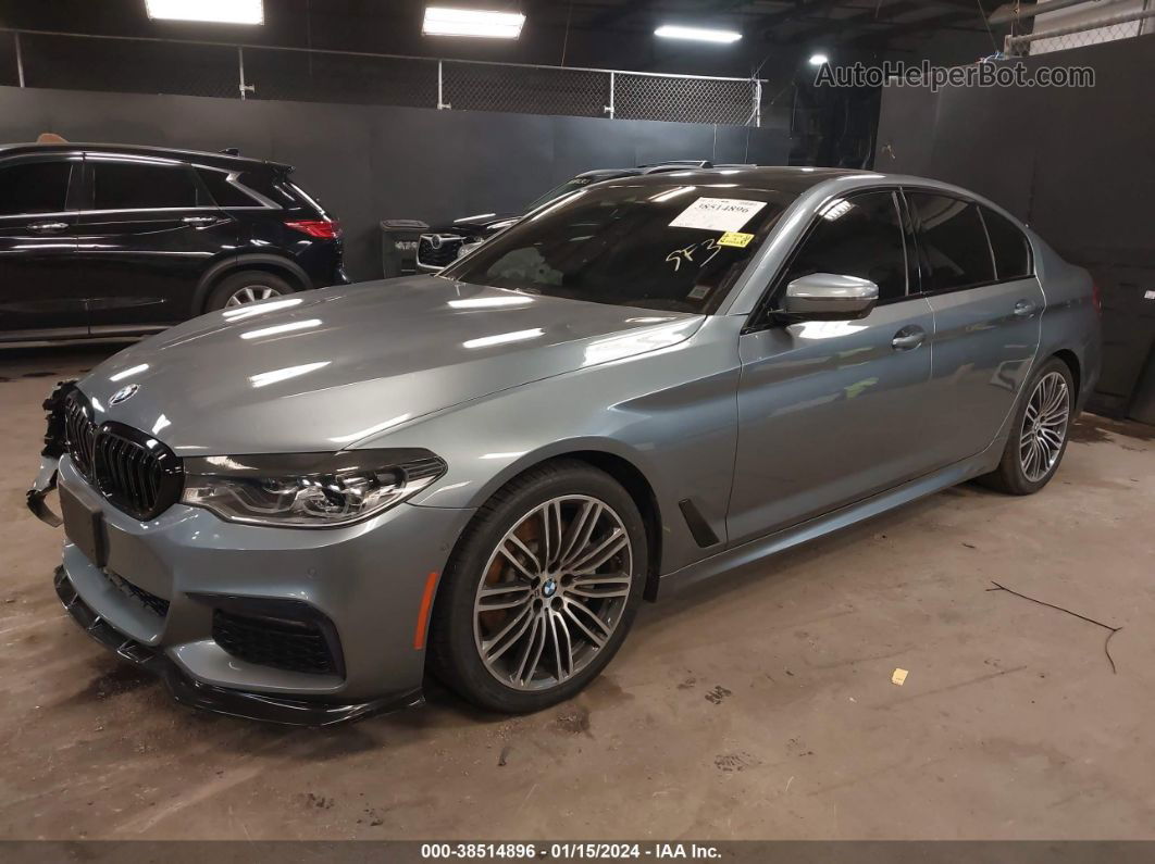 2019 Bmw 540i Xdrive Gray vin: WBAJE7C55KWD55784