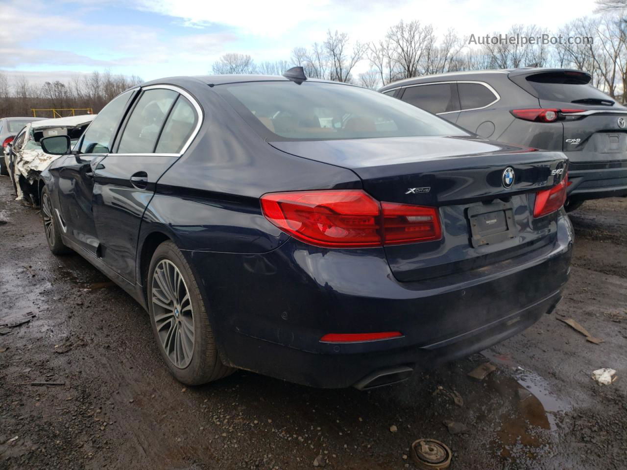 2019 Bmw 540 Xi Blue vin: WBAJE7C55KWW12052