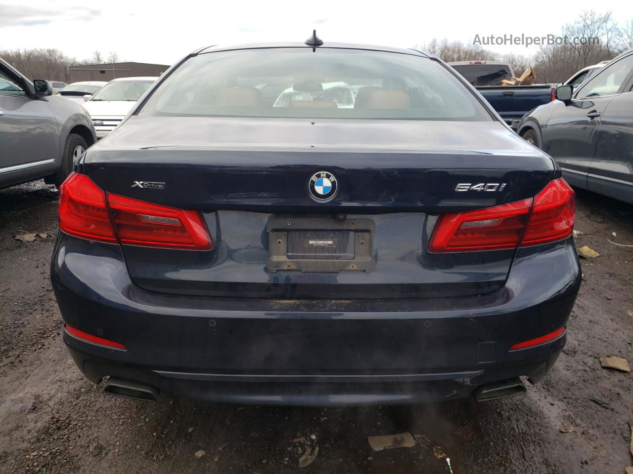 2019 Bmw 540 Xi Blue vin: WBAJE7C55KWW12052