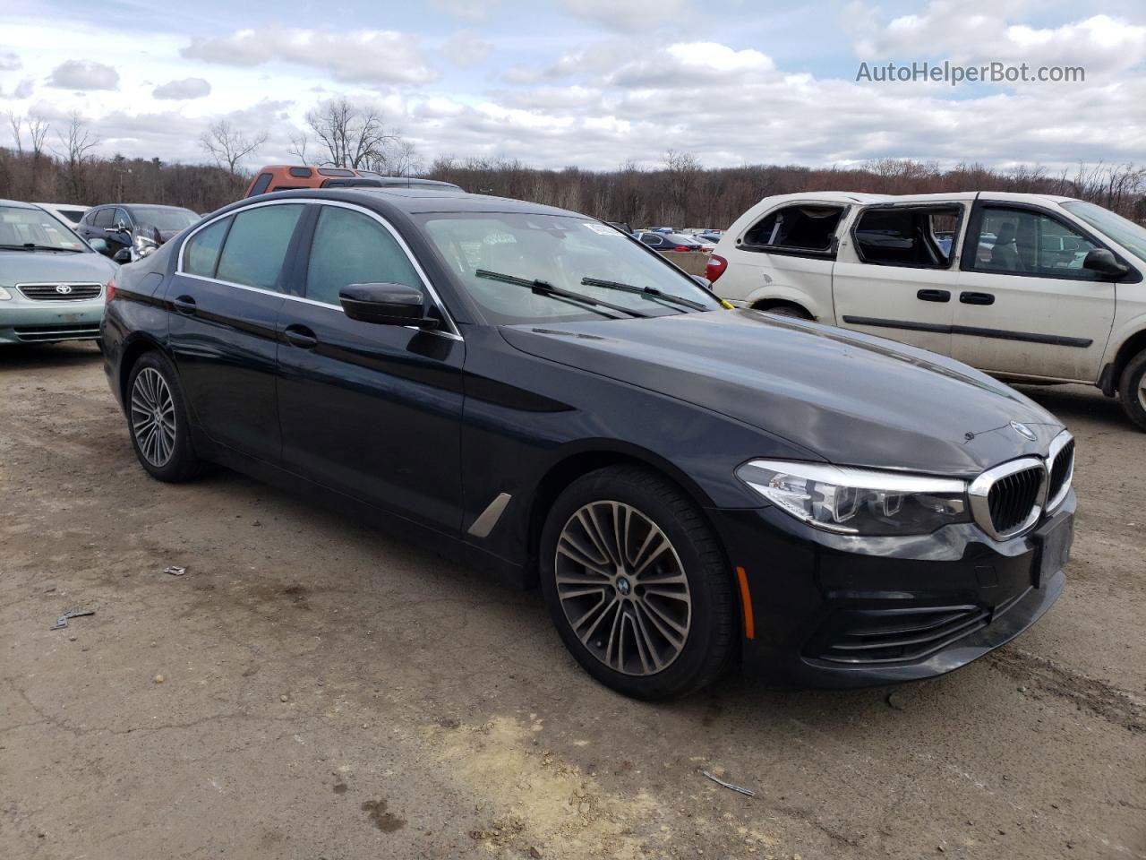 2019 Bmw 540 Xi Black vin: WBAJE7C55KWW35766