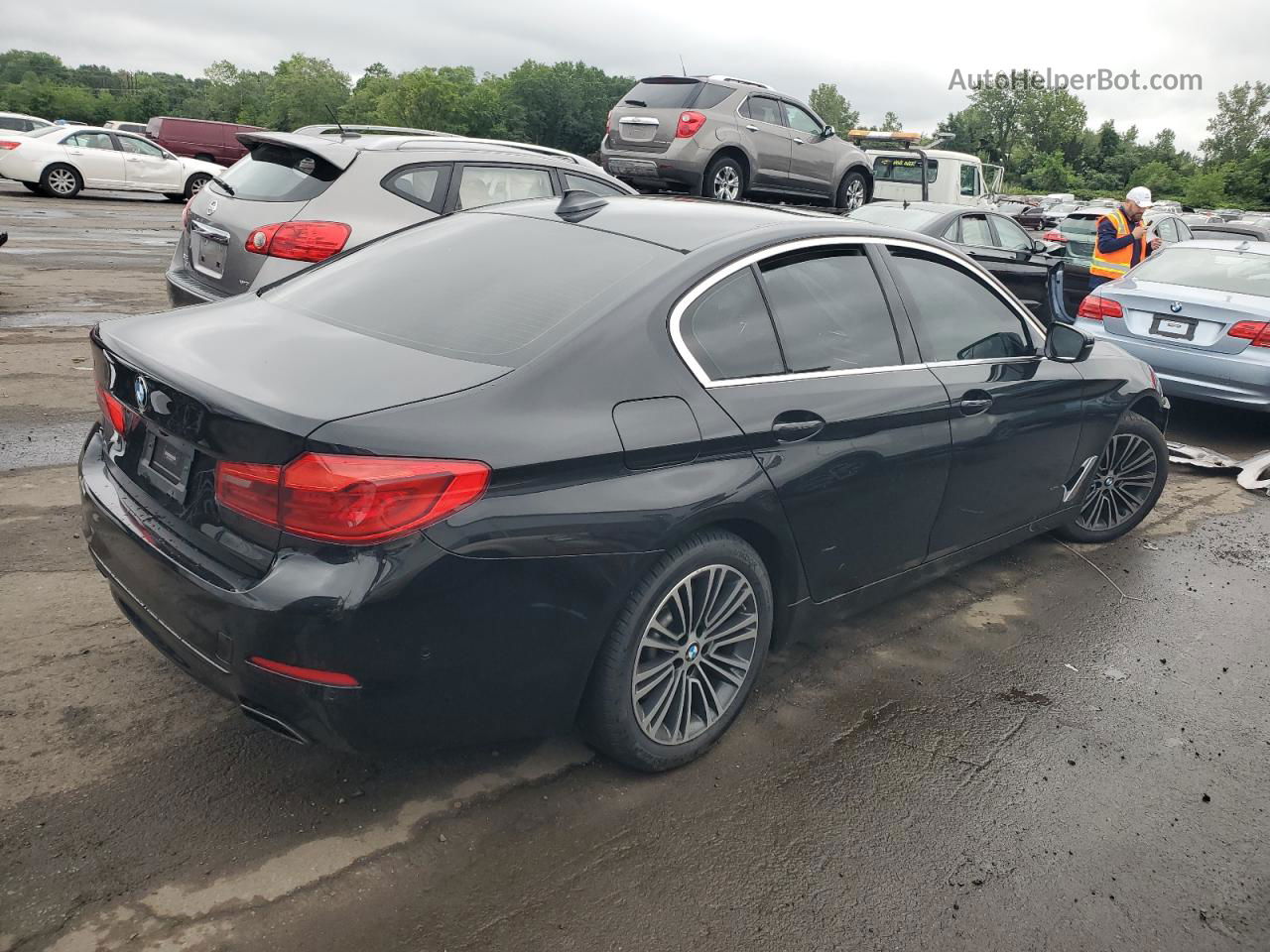 2019 Bmw 540 Xi Black vin: WBAJE7C56KWD53901