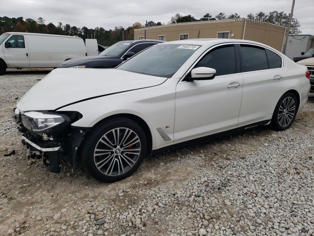 2018 Bmw 540 Xi White vin: WBAJE7C59JWC57047