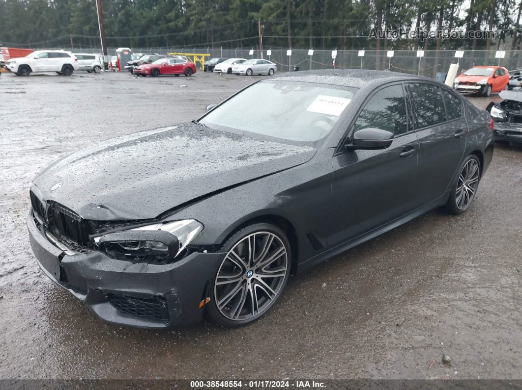 2019 Bmw 540i Xdrive Gray vin: WBAJE7C59KG892553