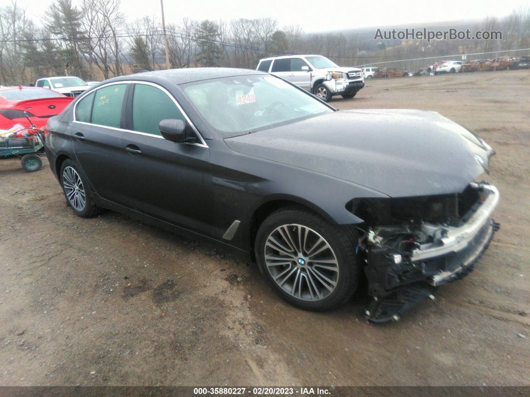 2019 Bmw 5 Series 540i Xdrive Black vin: WBAJE7C59KWW22521