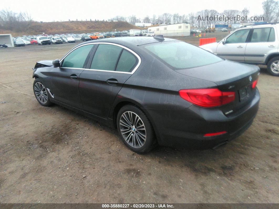 2019 Bmw 5 Series 540i Xdrive Black vin: WBAJE7C59KWW22521