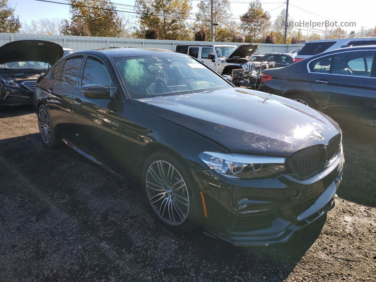 2018 Bmw 540 Xi Синий vin: WBAJE7C5XJWC55730