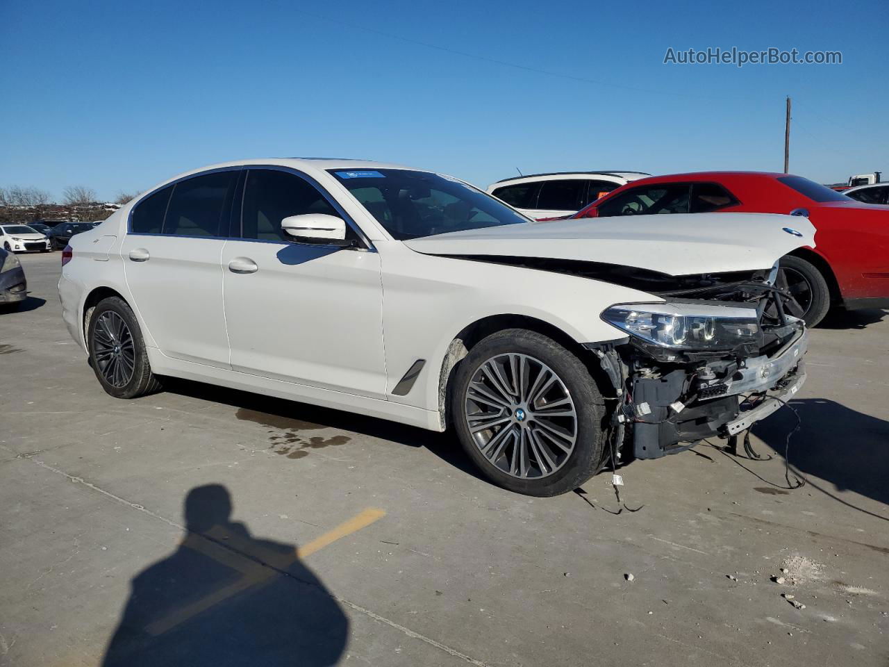 2020 Bmw 530 I White vin: WBAJR3C00LCD22275