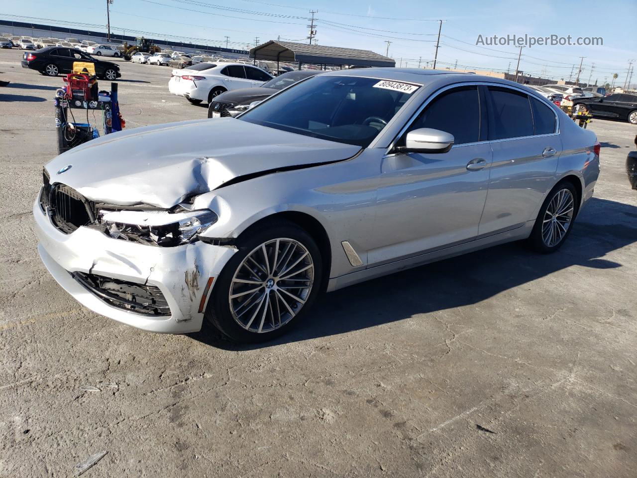 2020 Bmw 530 I Silver vin: WBAJR3C01LCE55207