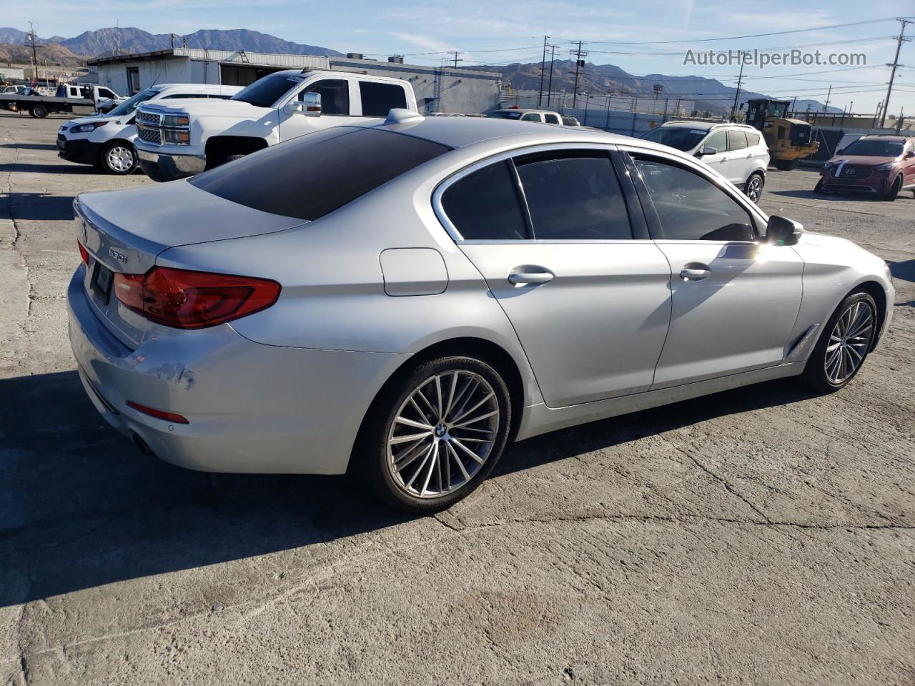 2020 Bmw 530 I Silver vin: WBAJR3C01LCE55207