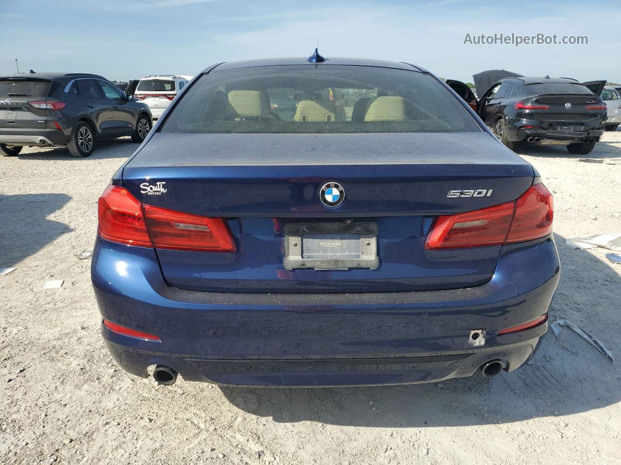 2020 Bmw 530 I Blue vin: WBAJR3C03LWW56442