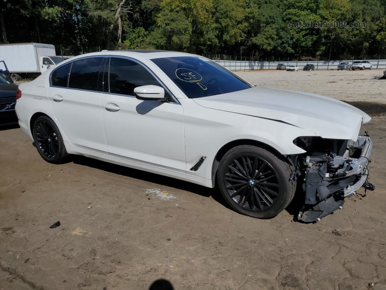 2020 Bmw 530 I White vin: WBAJR3C04LWW61021