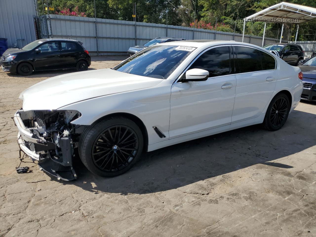 2020 Bmw 530 I White vin: WBAJR3C04LWW61021