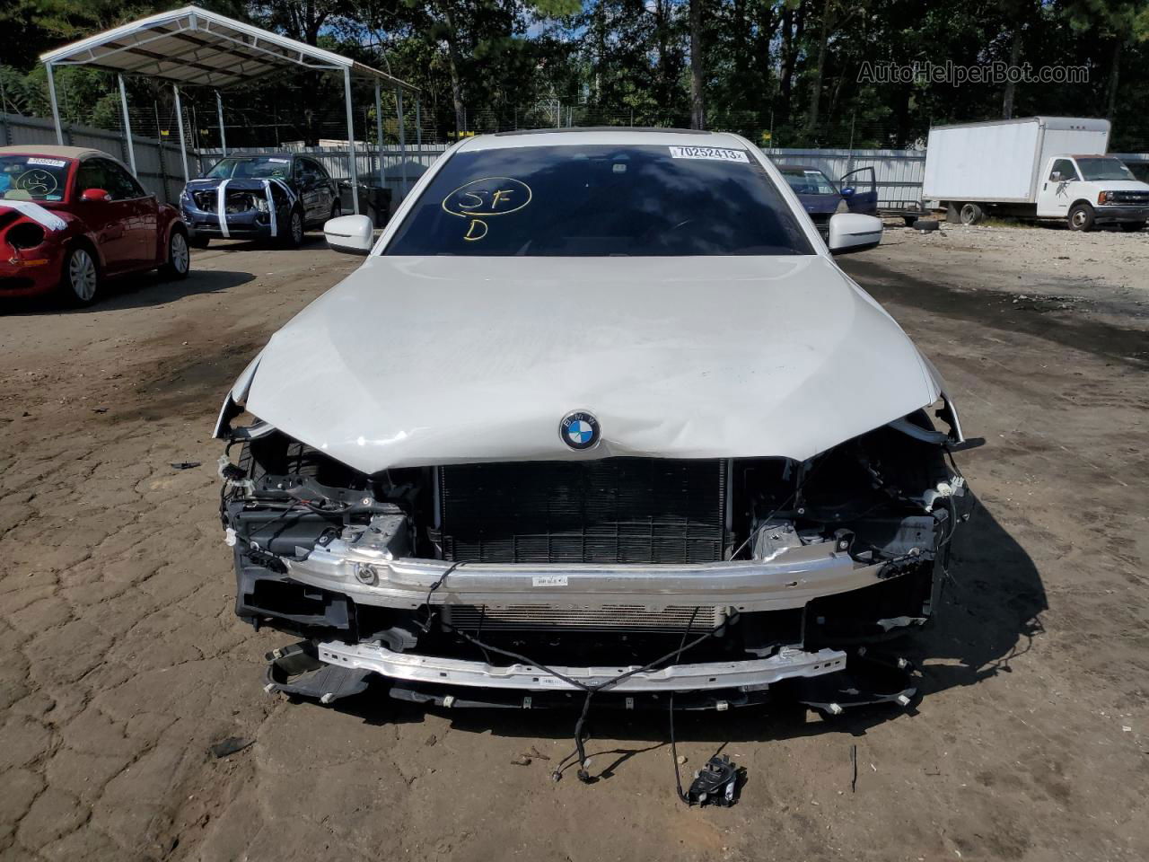 2020 Bmw 530 I White vin: WBAJR3C04LWW61021