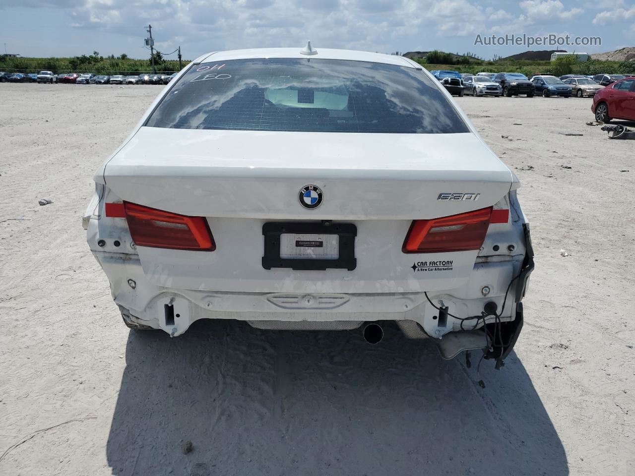 2020 Bmw 530 I White vin: WBAJR3C04LWW64503