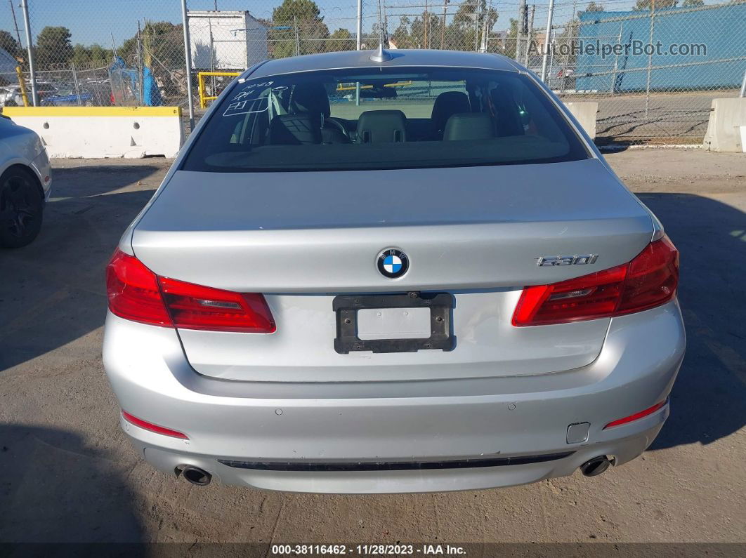 2020 Bmw 5 Series 530i Silver vin: WBAJR3C06LWW74806