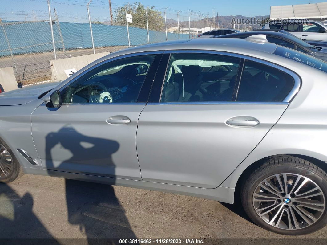 2020 Bmw 5 Series 530i Silver vin: WBAJR3C06LWW74806