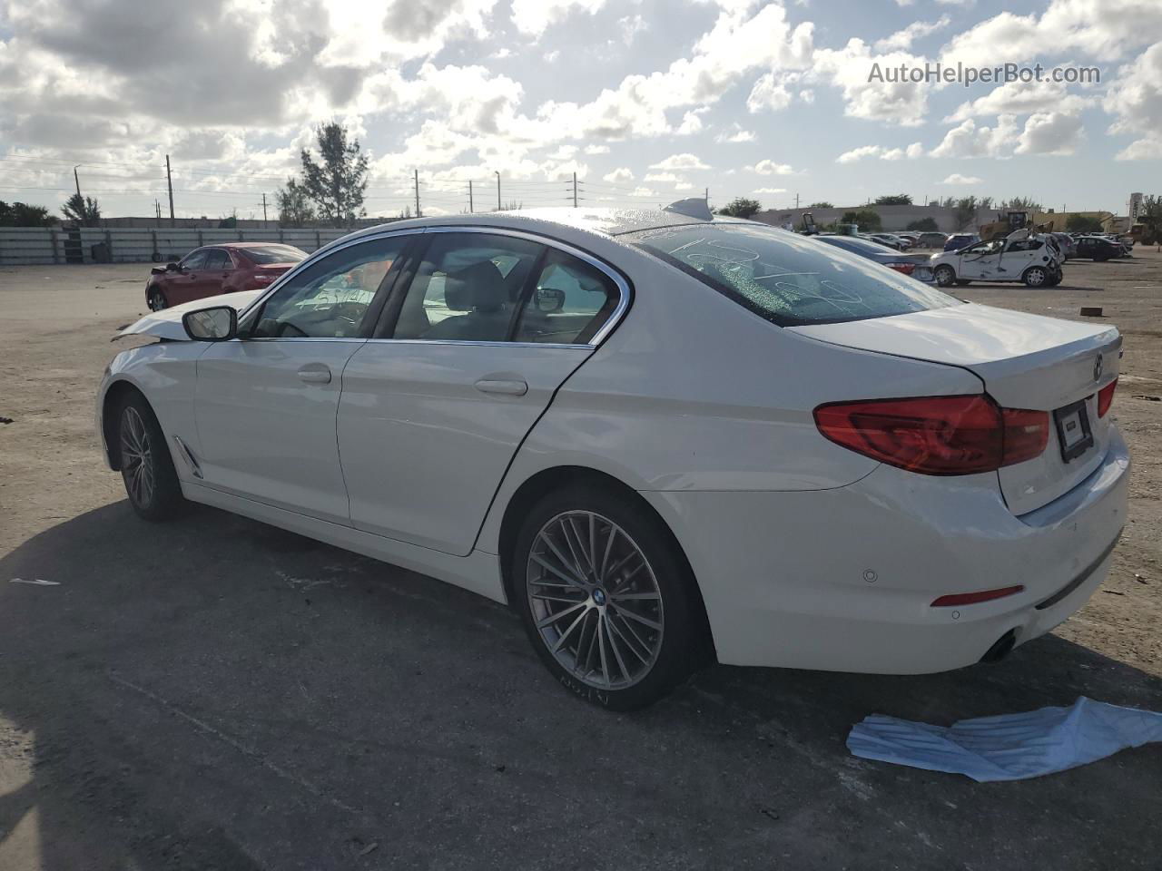 2020 Bmw 530 I White vin: WBAJR3C07LWW69775