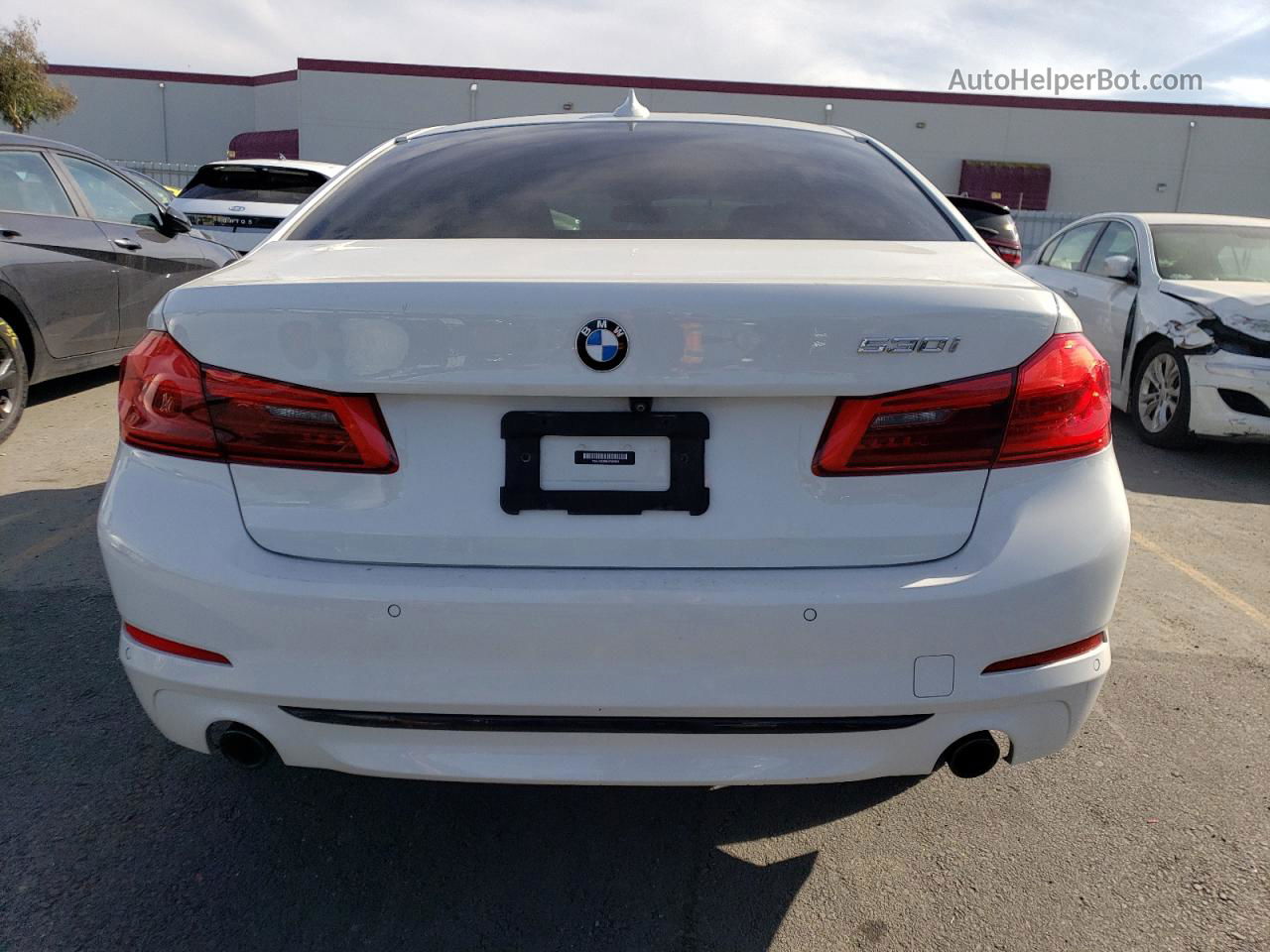 2020 Bmw 530 I White vin: WBAJR3C09LWW60804