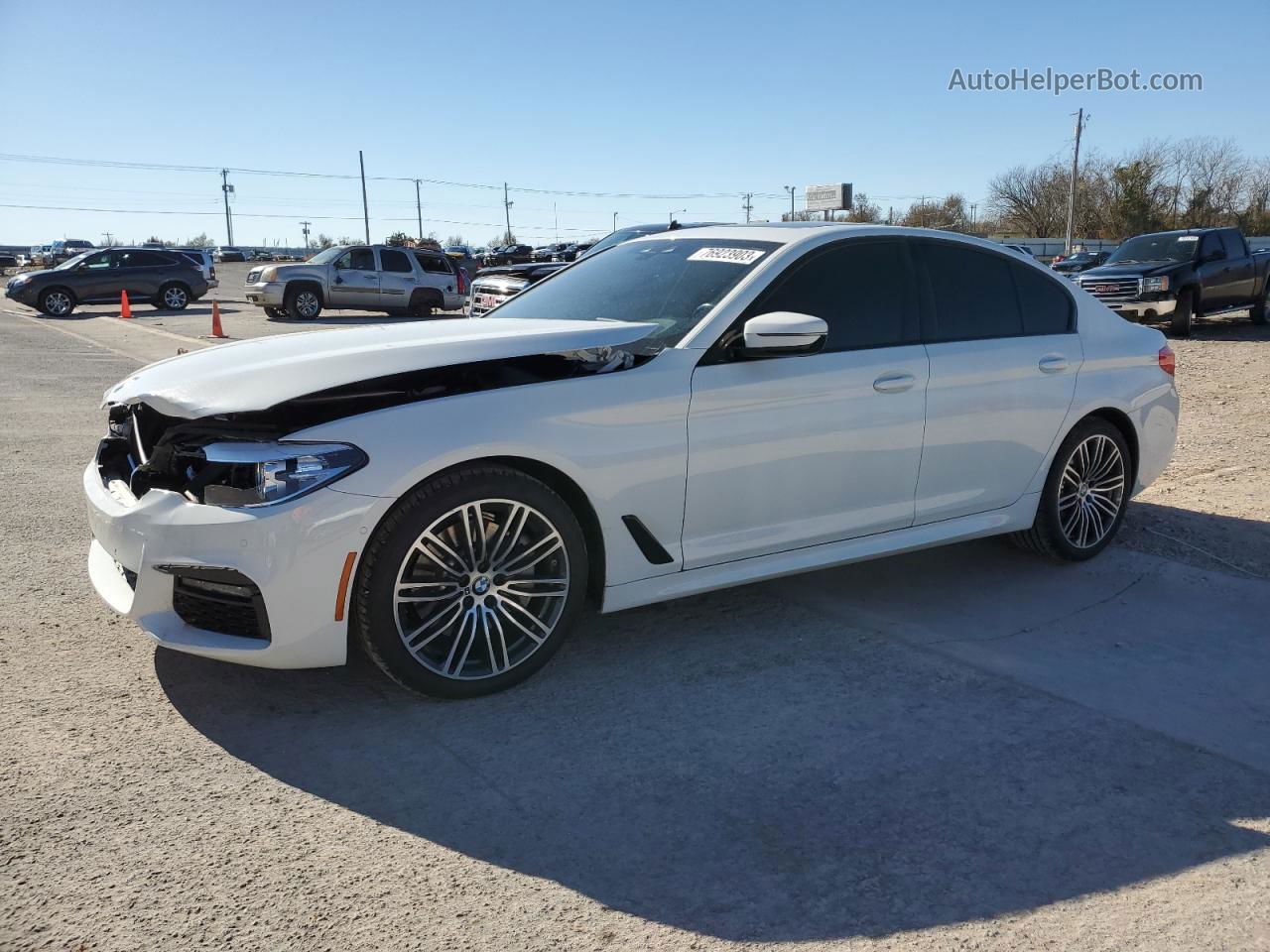 2020 Bmw 530 I White vin: WBAJR3C0XLWW83783