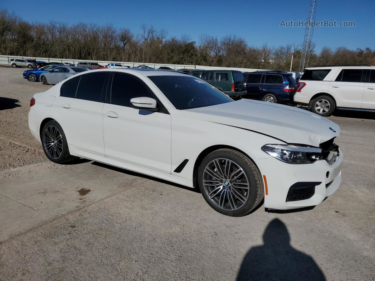 2020 Bmw 530 I White vin: WBAJR3C0XLWW83783