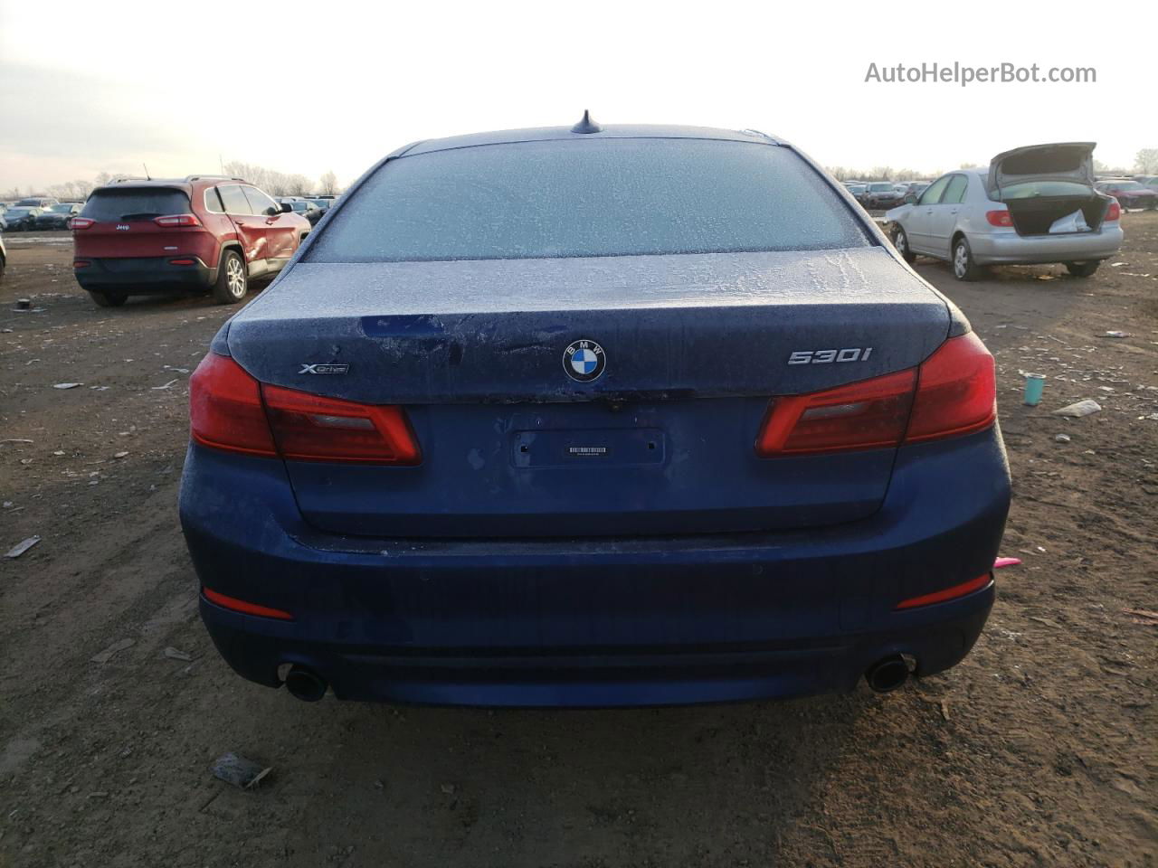 2020 Bmw 530 Xi Blue vin: WBAJR7C00LCE19418