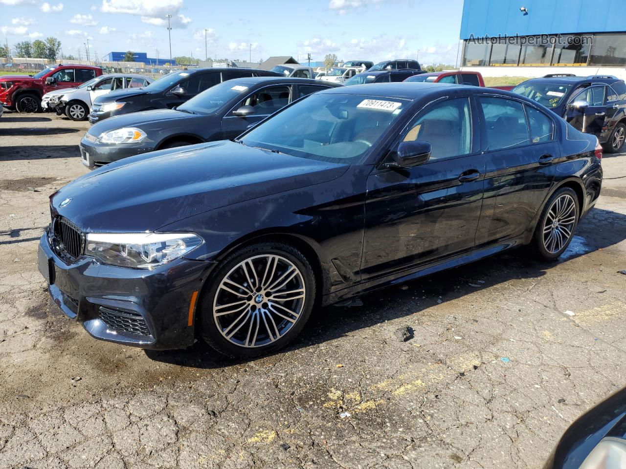 2020 Bmw 530 Xi Blue vin: WBAJR7C00LWW66241