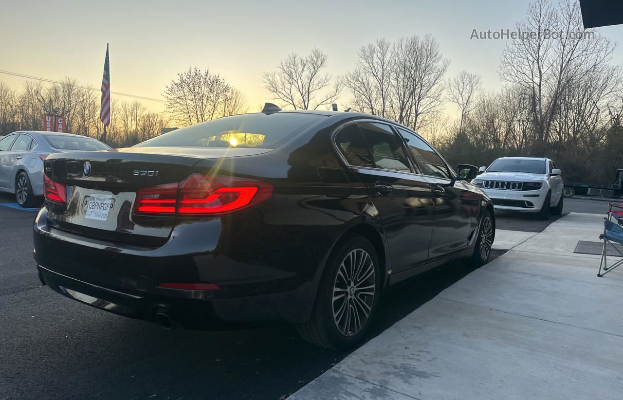 2020 Bmw 530 Xi Black vin: WBAJR7C01LCD78538