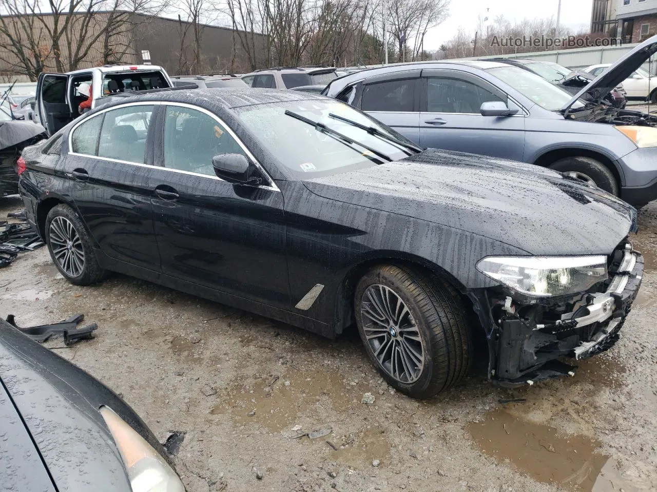 2020 Bmw 530 Xi Black vin: WBAJR7C01LCE46661