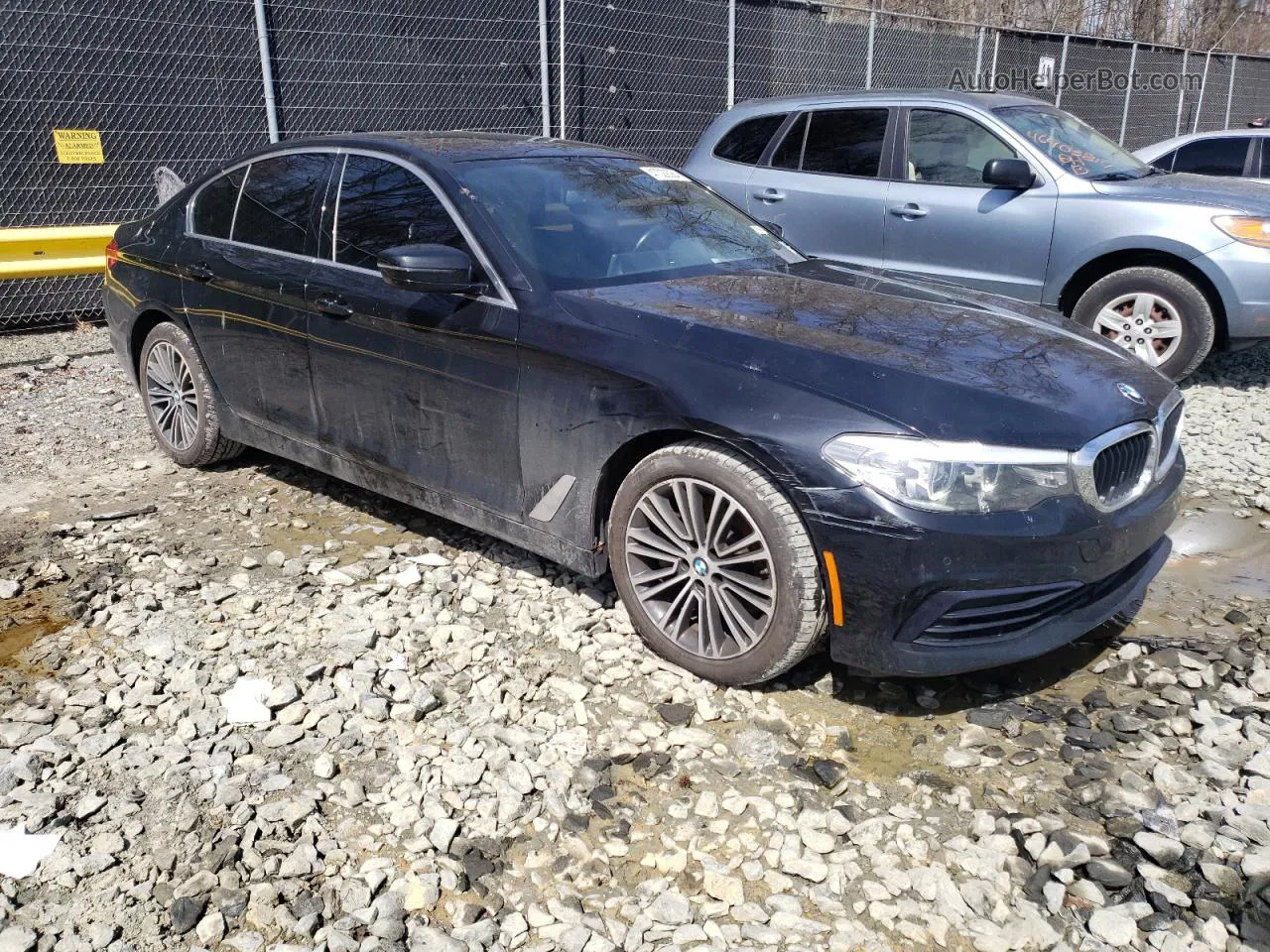 2020 Bmw 530 Xi Черный vin: WBAJR7C02LCD10149