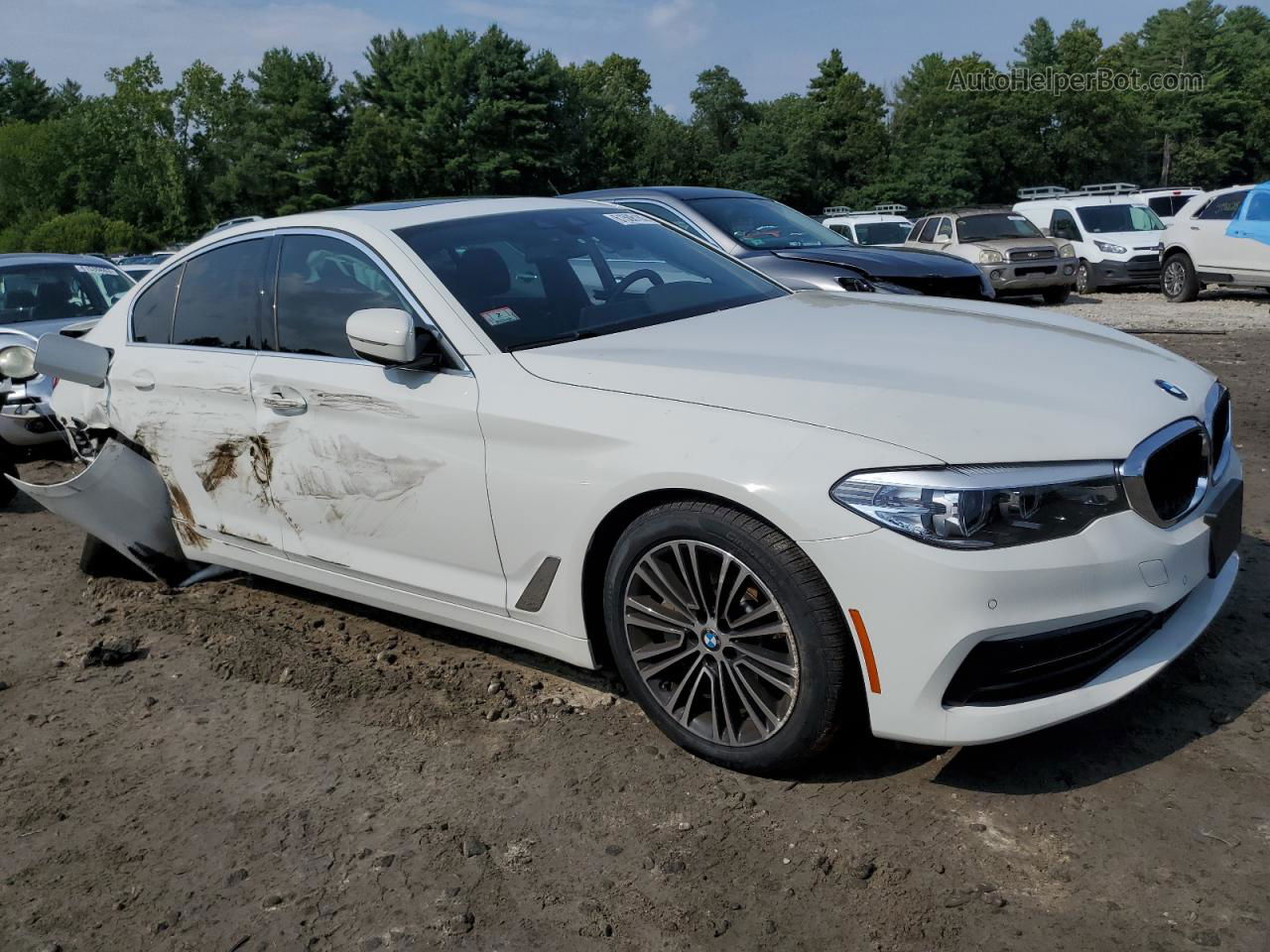 2020 Bmw 530 Xi White vin: WBAJR7C02LCE51867