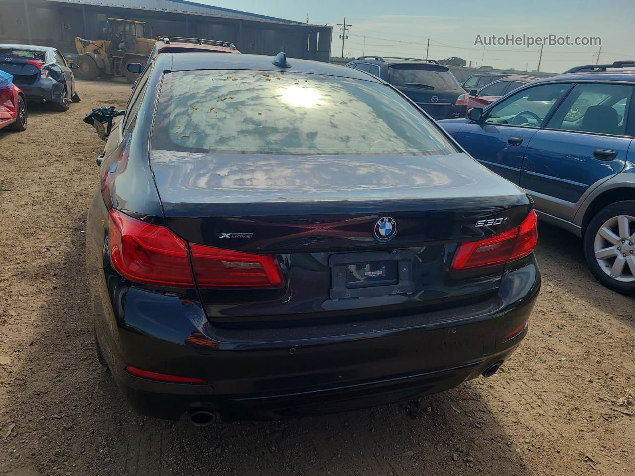 2020 Bmw 530 Xi Black vin: WBAJR7C03LCD12010