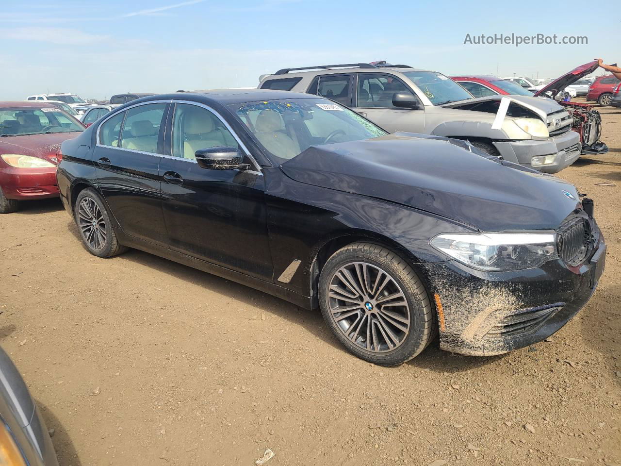 2020 Bmw 530 Xi Black vin: WBAJR7C03LCD12010