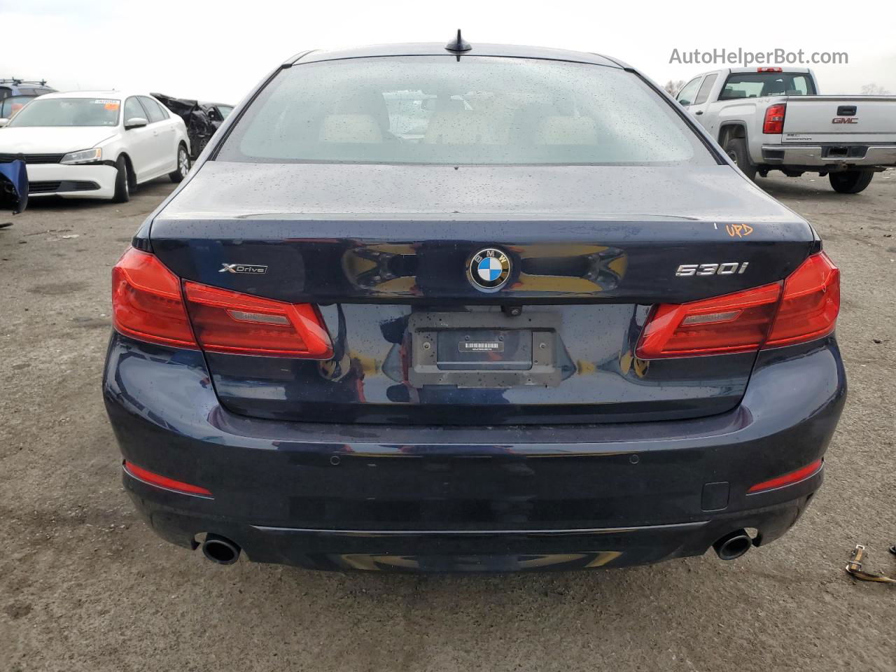 2020 Bmw 530 Xi Blue vin: WBAJR7C03LCD57156