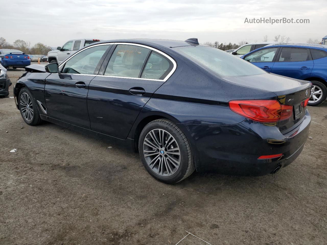 2020 Bmw 530 Xi Blue vin: WBAJR7C03LCD57156