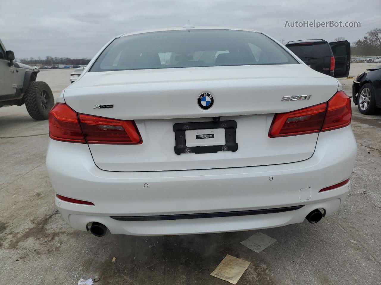 2020 Bmw 530 Xi White vin: WBAJR7C03LCE34124