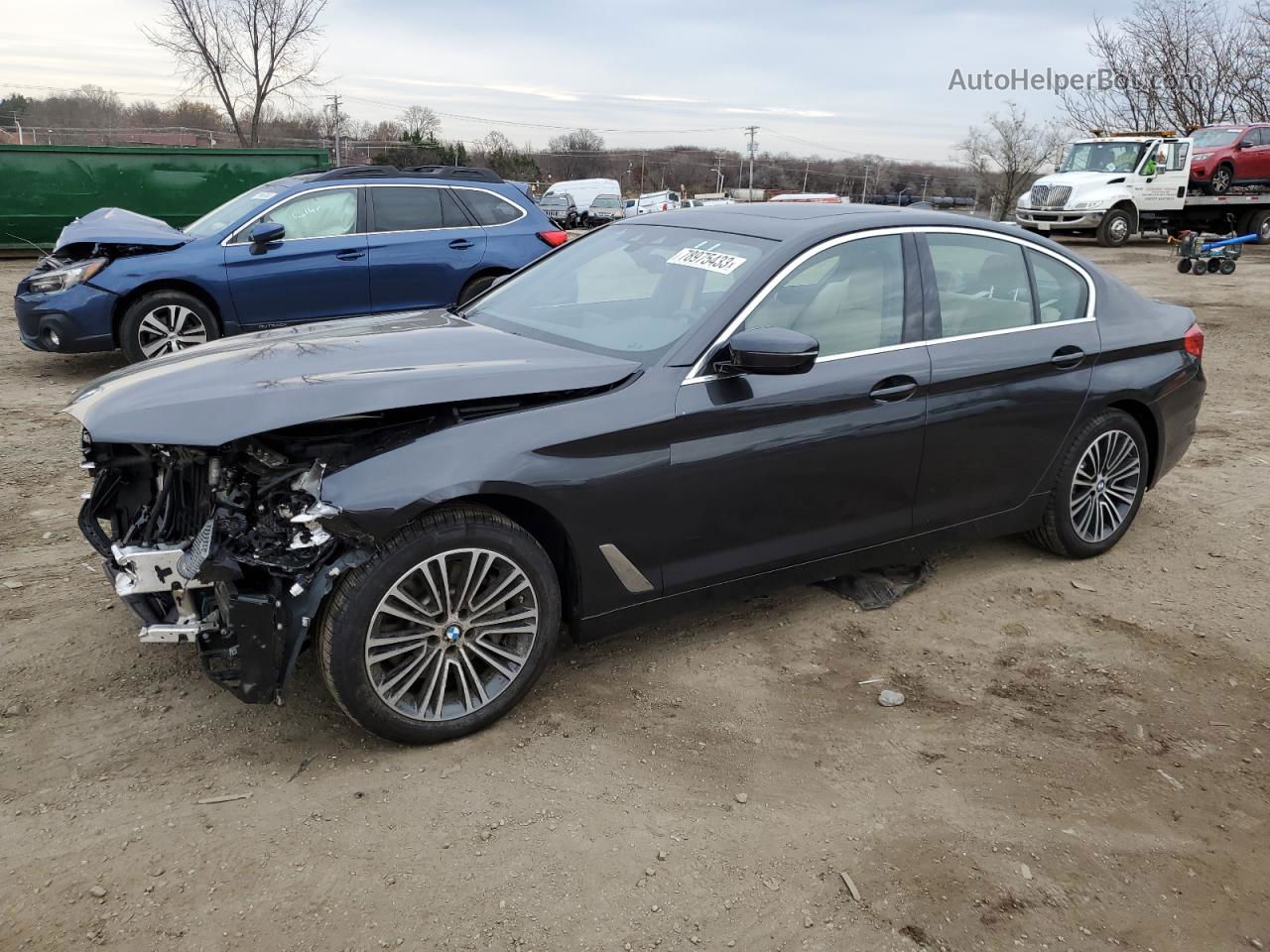 2020 Bmw 530 Xi Gray vin: WBAJR7C04LCD50538