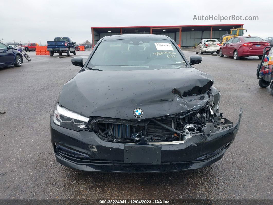 2020 Bmw 5 Series 530i Xdrive Black vin: WBAJR7C06LWW64851