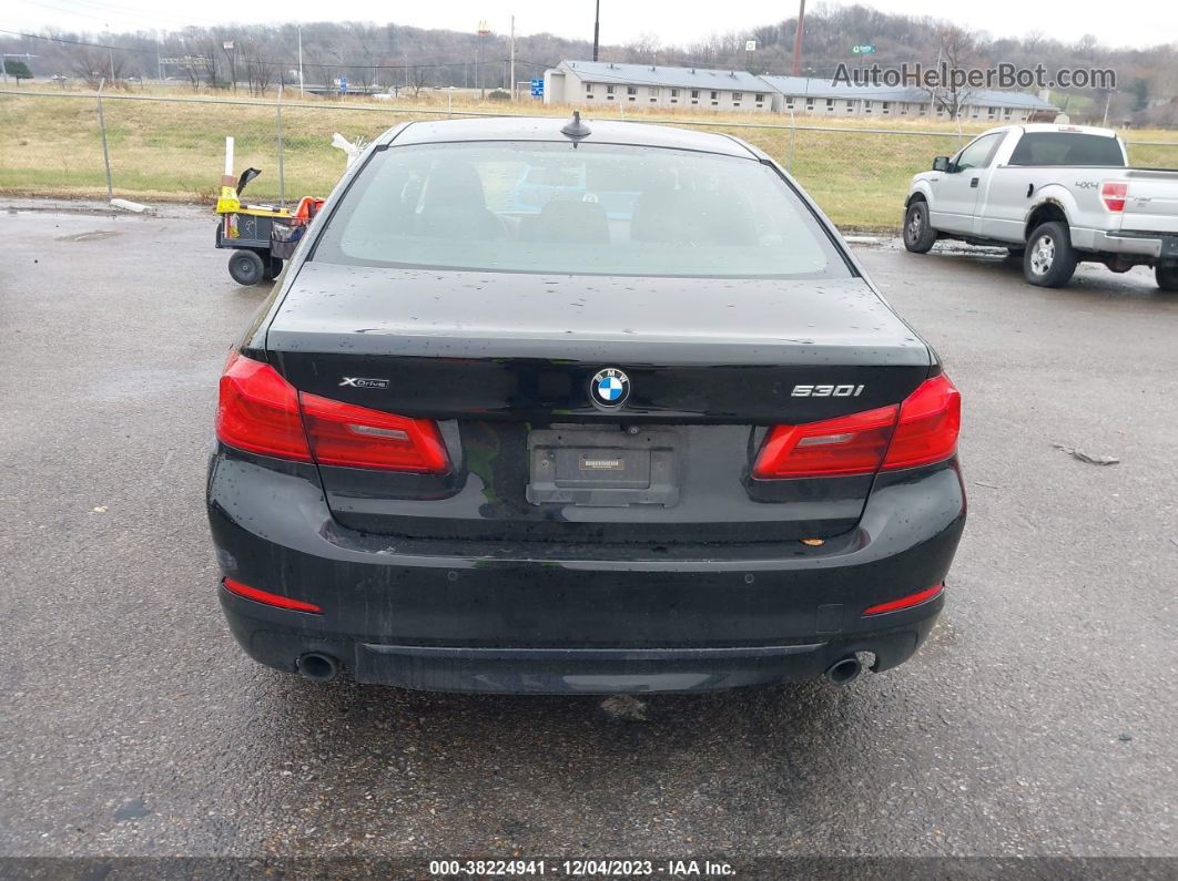 2020 Bmw 5 Series 530i Xdrive Black vin: WBAJR7C06LWW64851