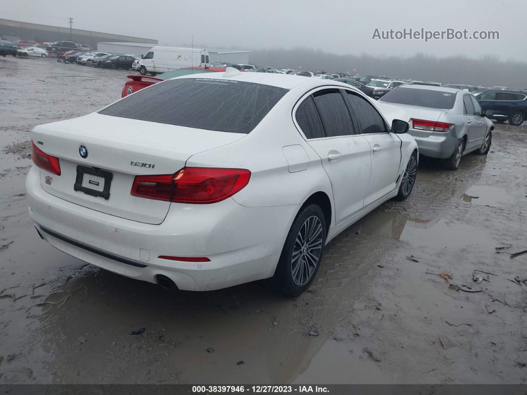 2020 Bmw 530i Xdrive White vin: WBAJR7C0XLCD71202