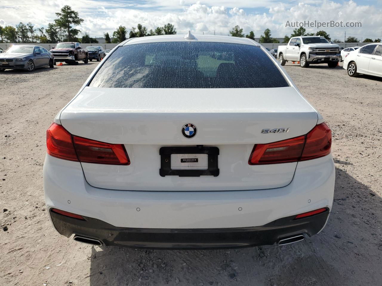 2020 Bmw 540 I White vin: WBAJS1C00LCD25184